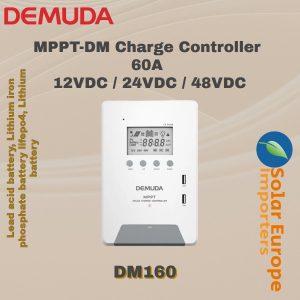 Demuda: MPPT-DM Solar Charge Controller 60A 12VDC / 24VDC / 48VDC (DM160)